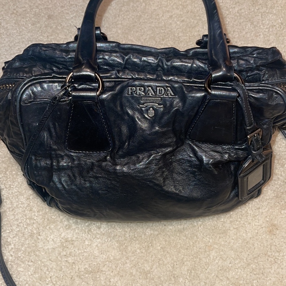 Authentic Prada Tote With Adjustable Crossbody St… - image 1